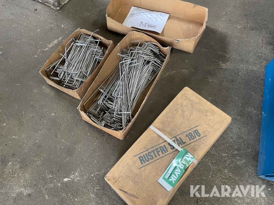 Murer bindere Rustfri 4mm 