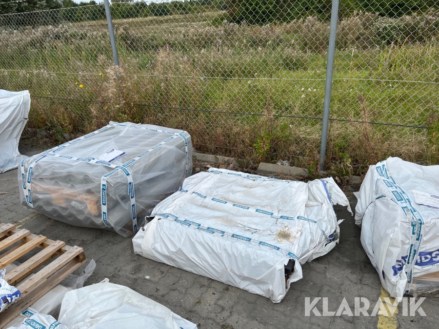 Tagplader blandet lot.