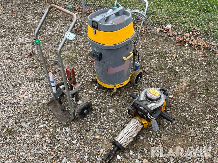 Nedbrydninghammer Wacker Neuson Breaker BH 65 samt støvsuger