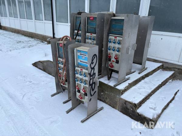 Byggestrømstavler 13 styk