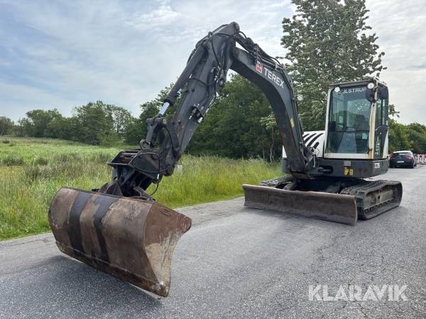 Gravemaskine Terex TV75 med tilbehør