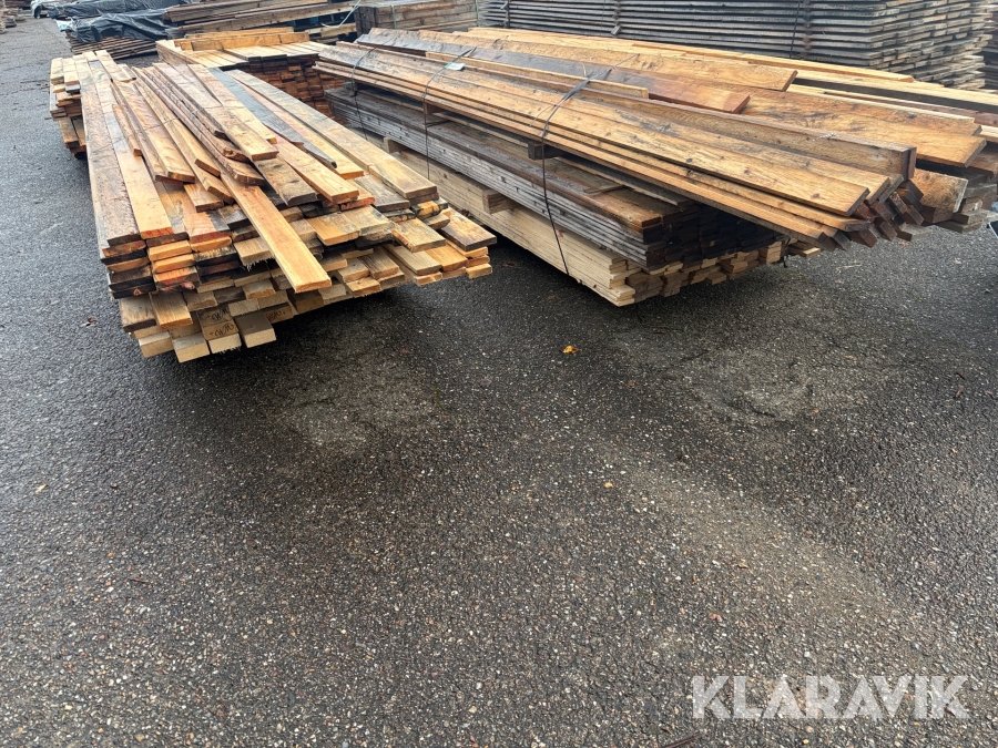 Lot: forskallings brædder forskellige størrelser