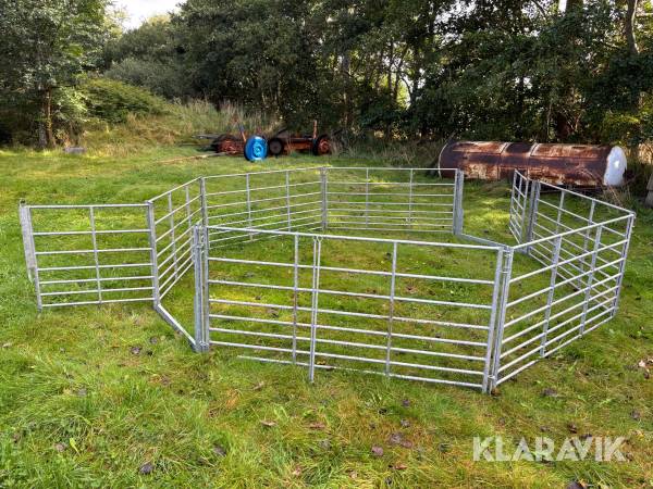 Fankfold galvaniseret 6 styk sider + 2 låger