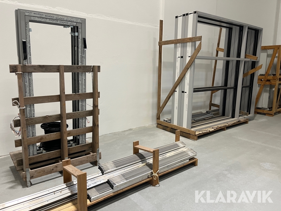 Vinduespartier og døre med profiler