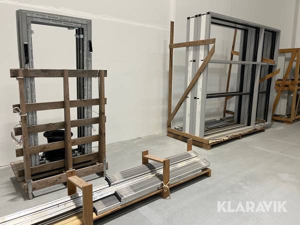 Vinduespartier og døre med profiler