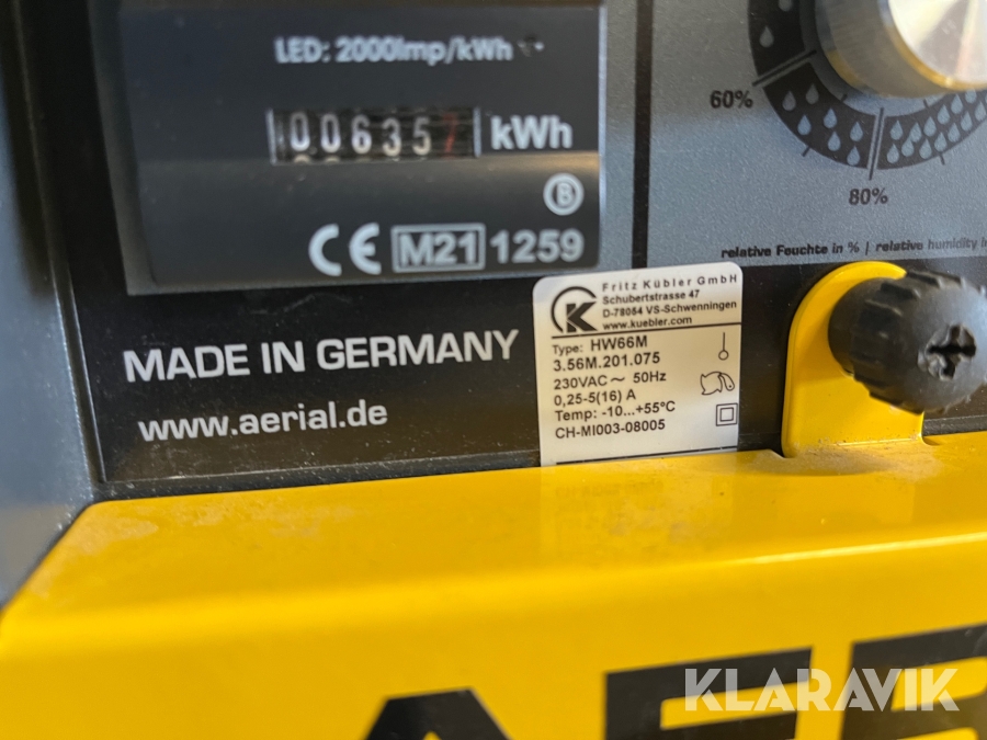 Luft affugter Aerial ASE 300