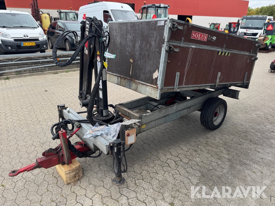 Kranvogn Solus 2,0 - Med høj og bagtip