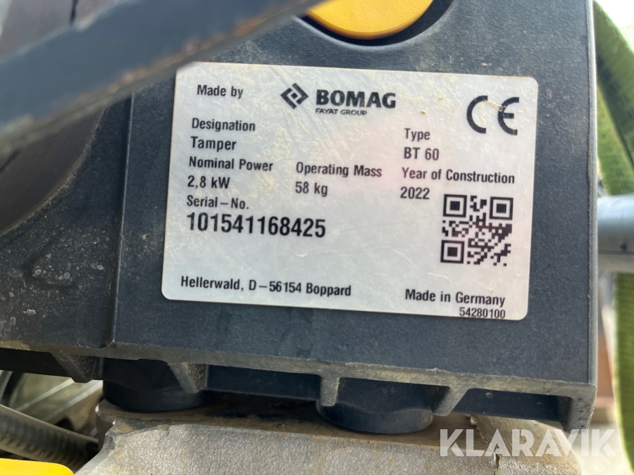 Jordloppe Bomag BT60