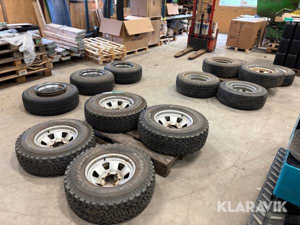 4x4 fælge med dæk - 13 stk