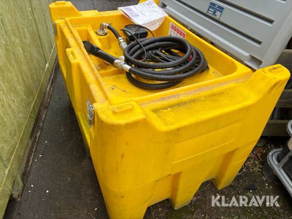 Dieseltank 440 liter med Piusi pumpeanlæg