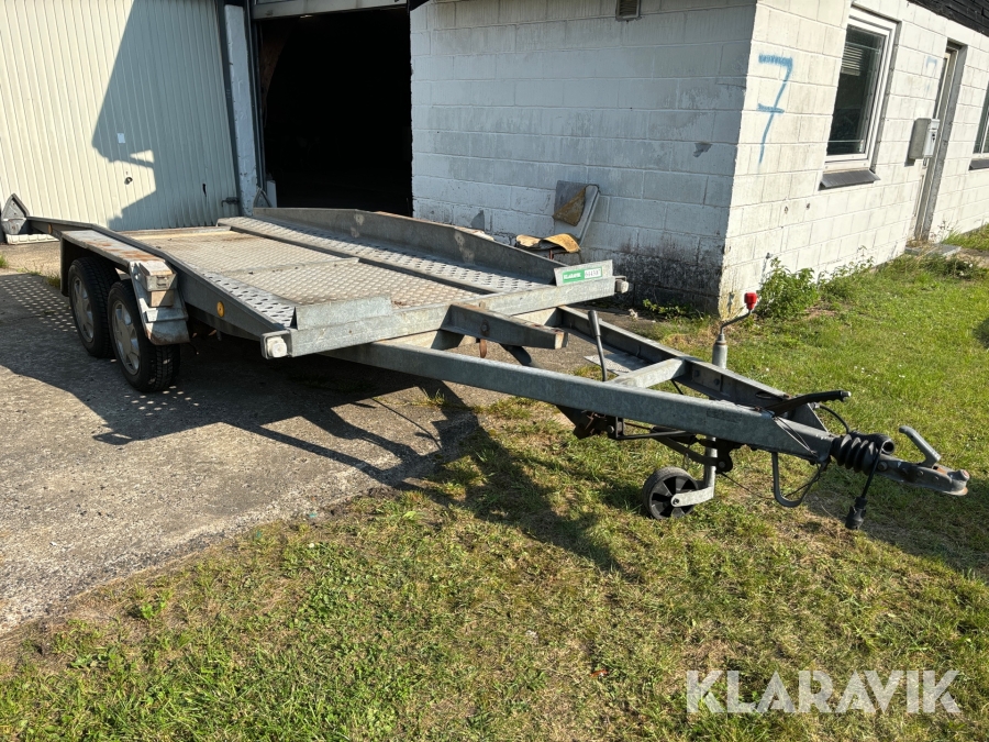 Maskintrailer med tip Brenderup 1503