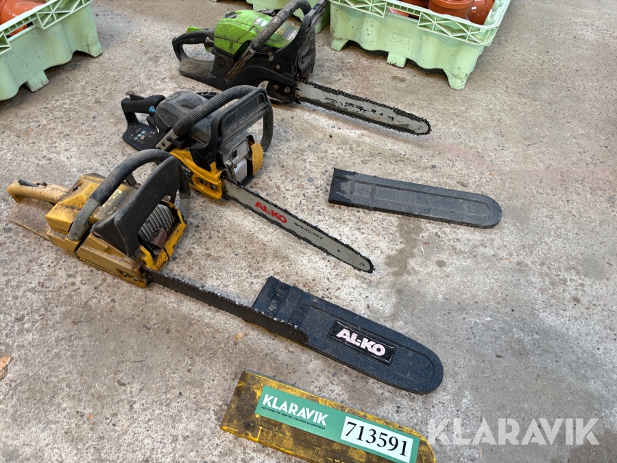 Motorsave 3 stk Alko+McCculloch+Garden