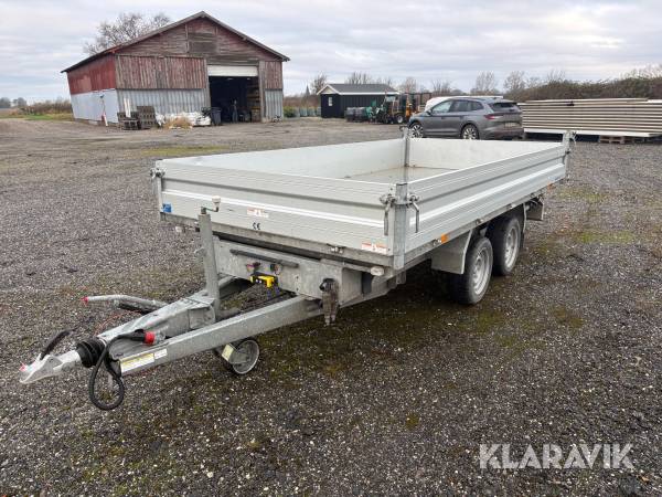 Tiptrailer Humbaur HTK 3500.37 med ramper