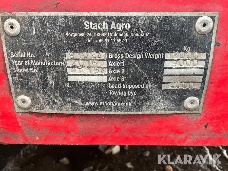 Blokvogn Stach MT 154, Esbjerg, Klaravik auktioner