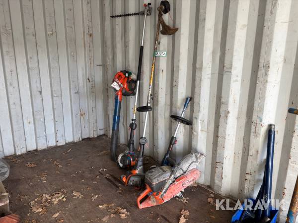 Blandet værktøj Husgvarna kapsav, buskryder, løvblæser