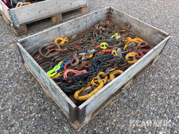 Blandet lot løftekæder og surringskæder 20 stk.