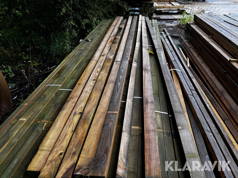 Lægter tryk imprægneret længde 3 meter Cirka 80 styk