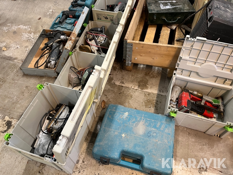 Værktøj blandet Makita, Dewalt, Bosch Og Andre