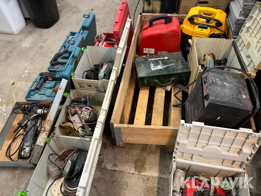 Værktøj blandet Makita, Dewalt, Bosch Og Andre