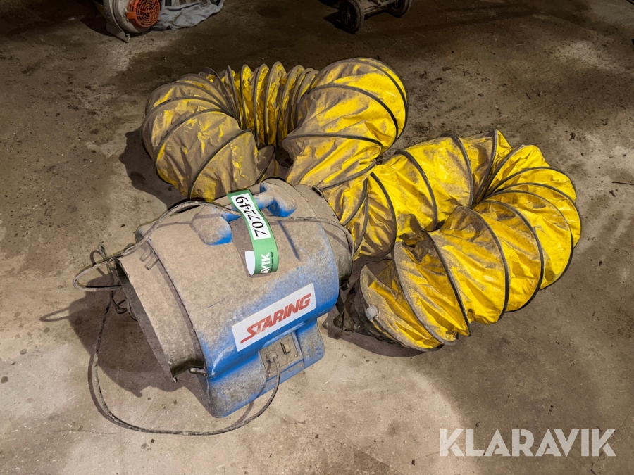 Ventilator Staring AP110012 med flexslange