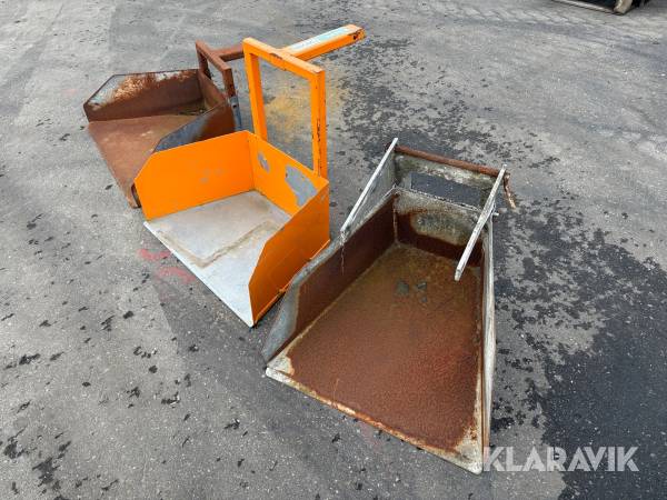 Skovlkasser 3 styk.