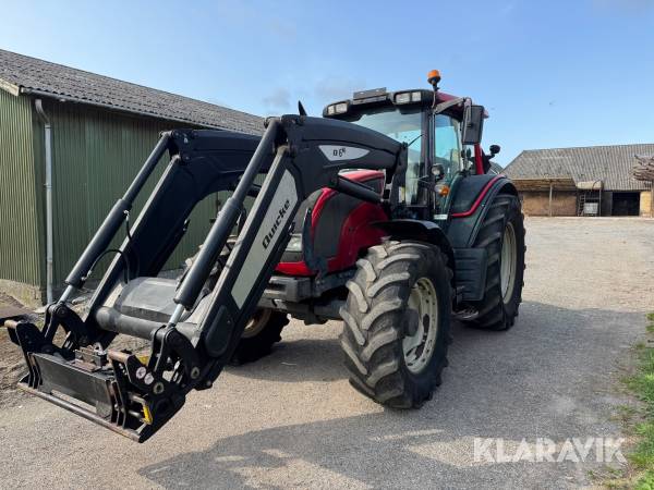 Traktor Valtra N 101 med frontlæsser