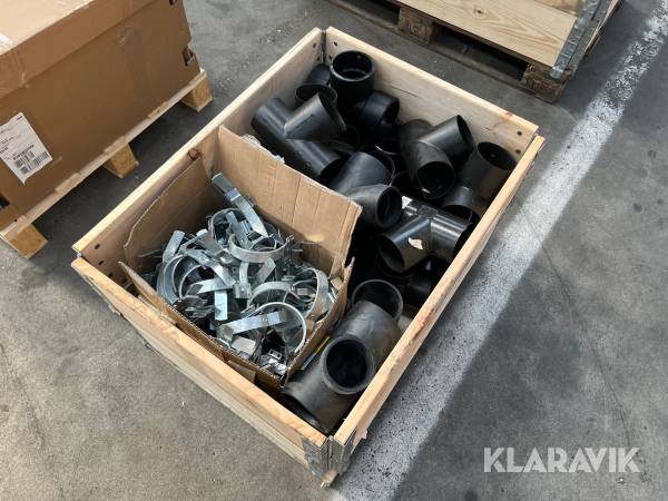 Lot - Reservedele og udstyr til tagrender