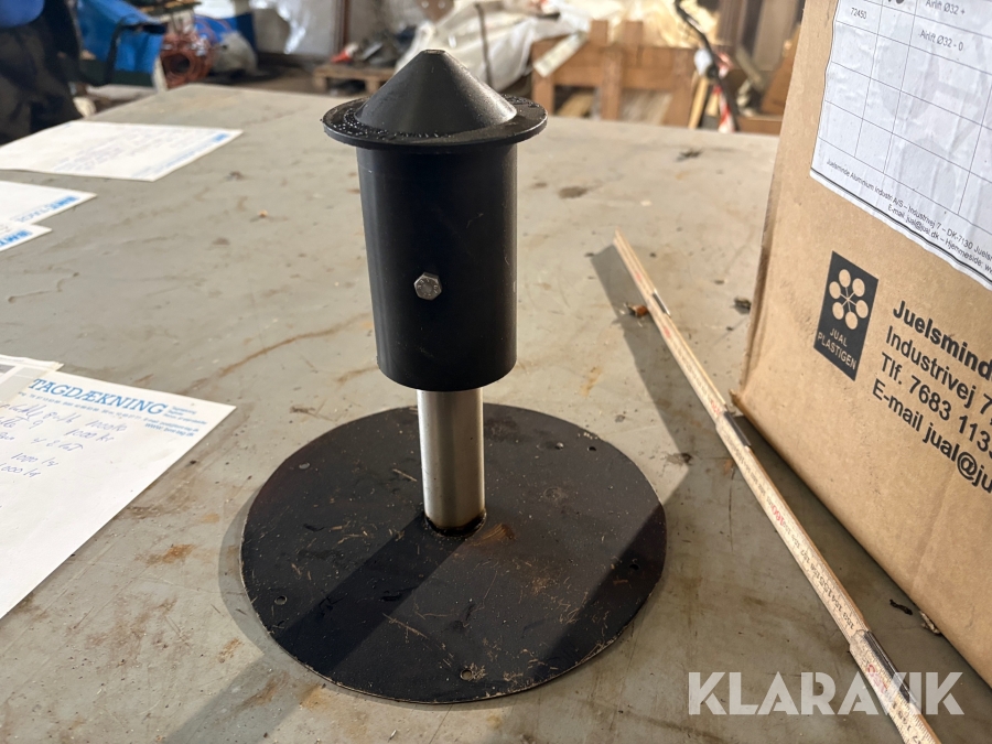 Taghætte JUAL Airlift Ø 32 mm rustfri stål - top a plast