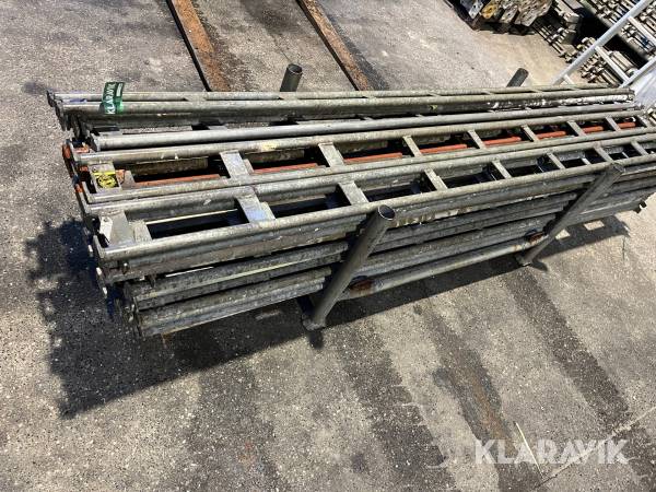 50 stk. 3 m Vanger til murerstillads Inkl. Barel / bur