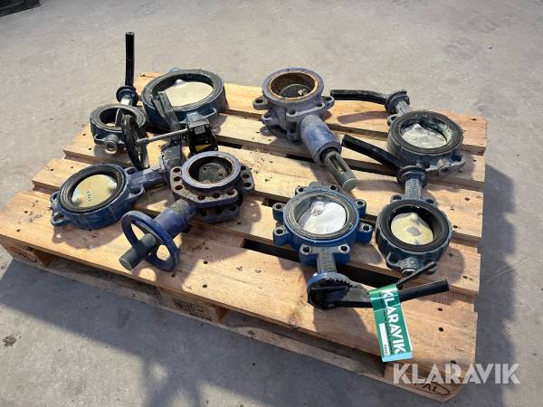 Diverse spadeventiler 8 stk