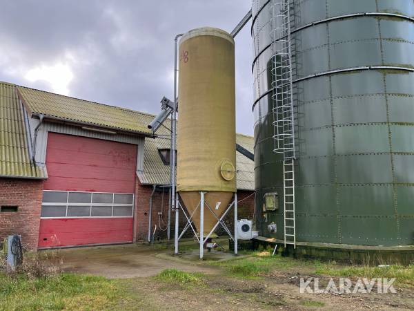 Glasfiber silo Tunetanken 32m3 silokapacitet