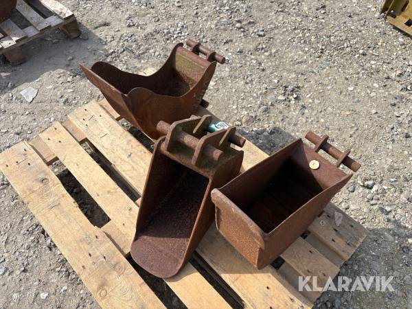 Graveskovle 20 cm, 3 styk.