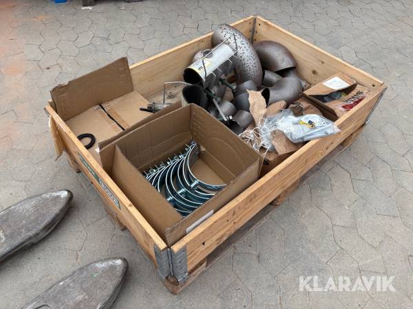 Svejsebøjninger, rørbæringer og monteringsbeslag - 40 dele