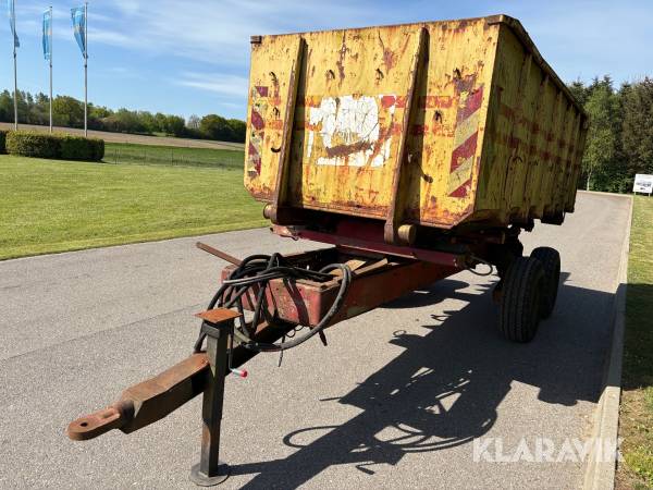 Wirehejsvogn med vippeboogie - inklusiv container