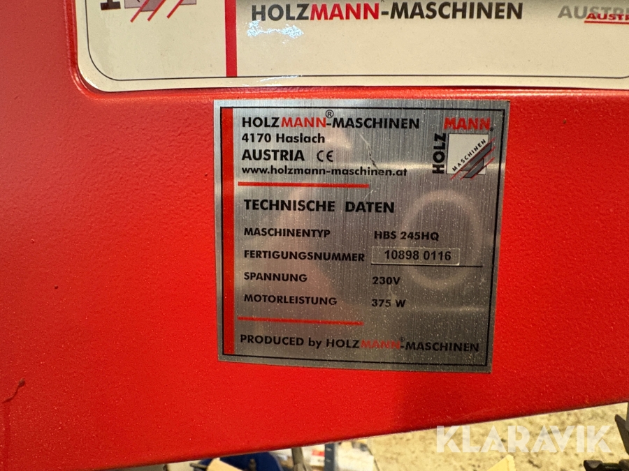 Båndsav Holz Mann Hbs245hq
