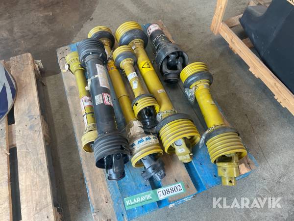 PTO aksler 7 styk
