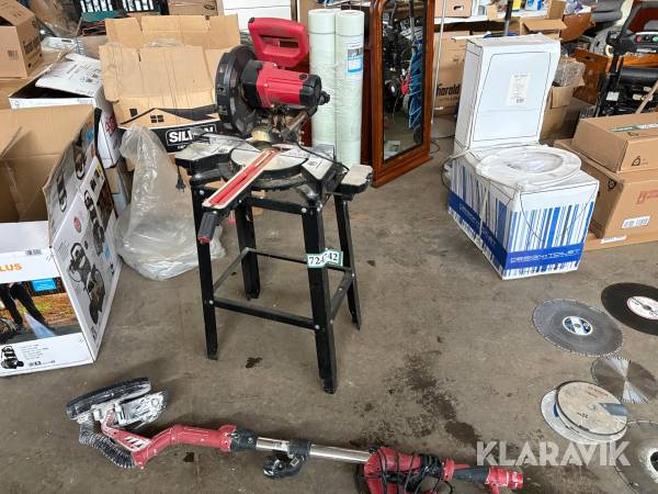 Parti: Kap- & geringssav samt girafsliber (elektrisk) Mitsutomo