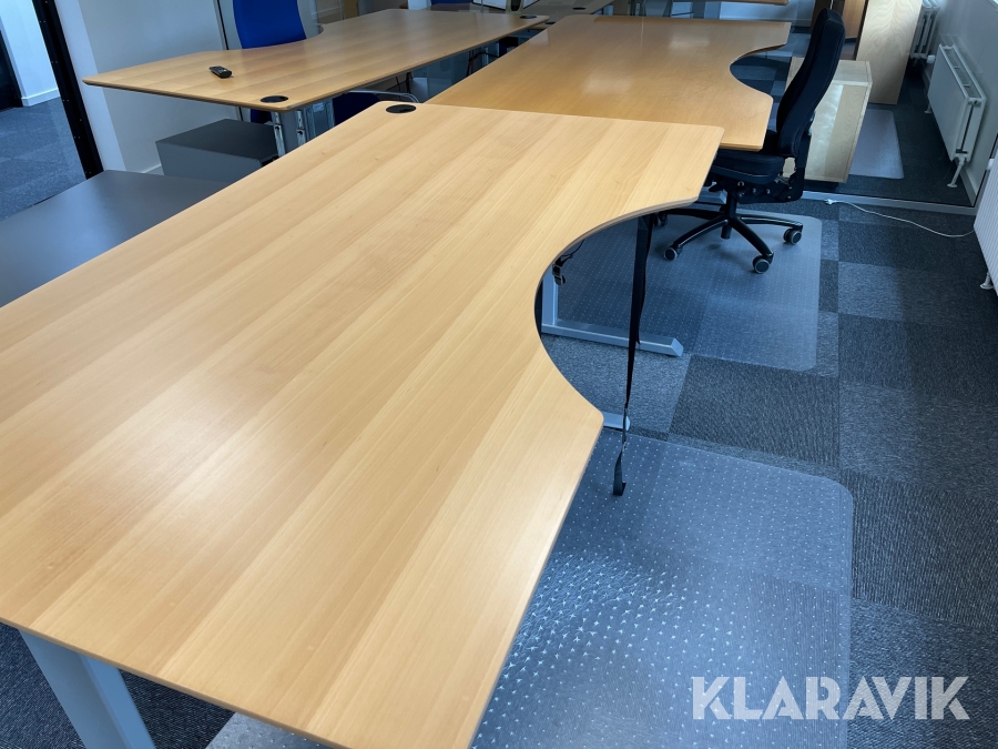 Skriveborde med stole 3 styk