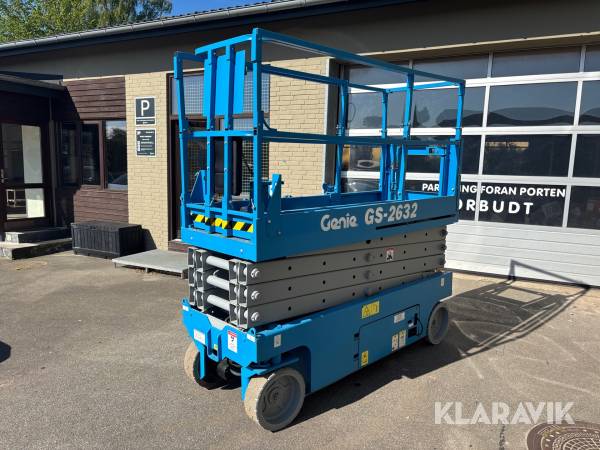 Saxlift Genie GS-2632 (10 M) Nye batterier + årseftersyn d. 4/2025