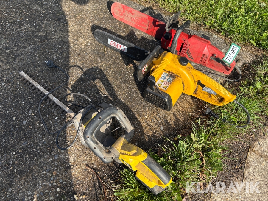 Motorsave og hækkeklipper