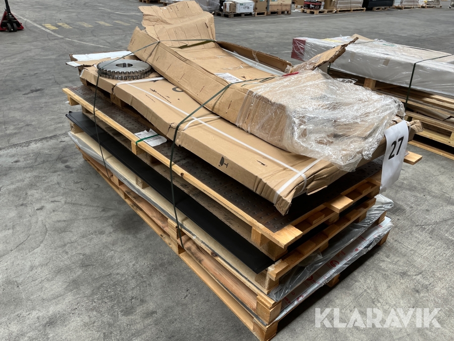 Assorterede plader, brusevæg og øvrigt