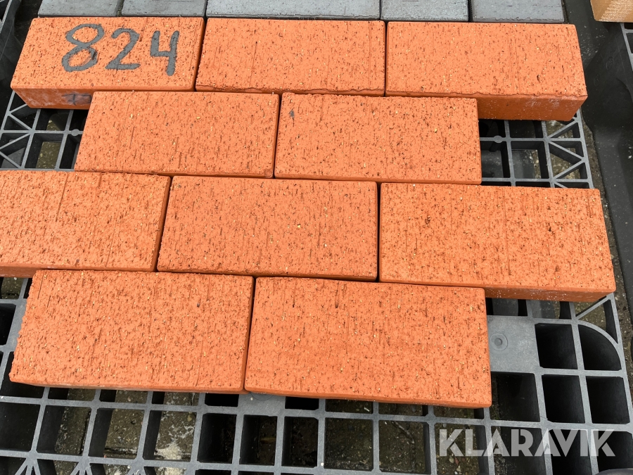 Belægningssten Randers Tegl 824 Rød tegl 314m2