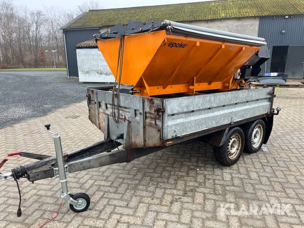 Saltspreder på trailer Iglo S2400 ES