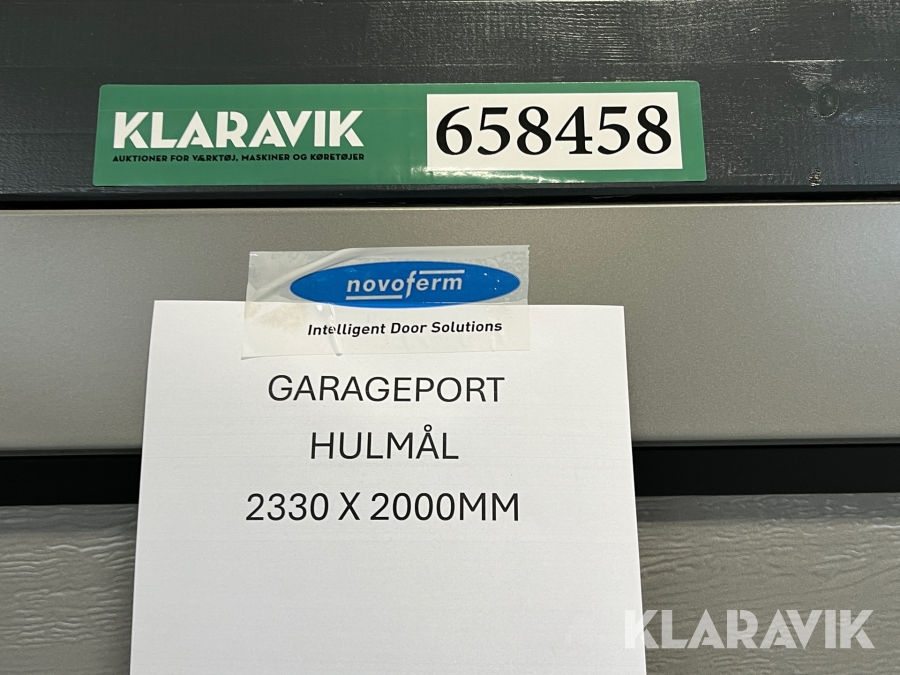 Garage port Novoferm Hel sektion iso 45-4 vinklusiv motor