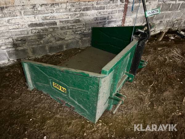 Bagkasse/skuffe 350kg