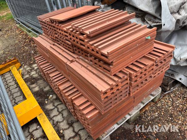 Tegl Komproment til facade eller tag Cirka 180 styk 
