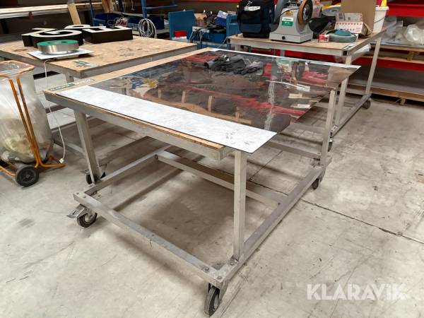 Arbejdsbord på hjul 1 styk