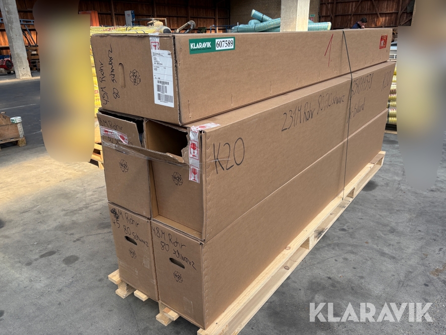 Nedløbsrør Prefa sort alu, 80mm 3m 55 stk