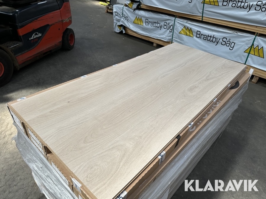Gulv Moland Oak Cork Plank Northern White - 52,32m2