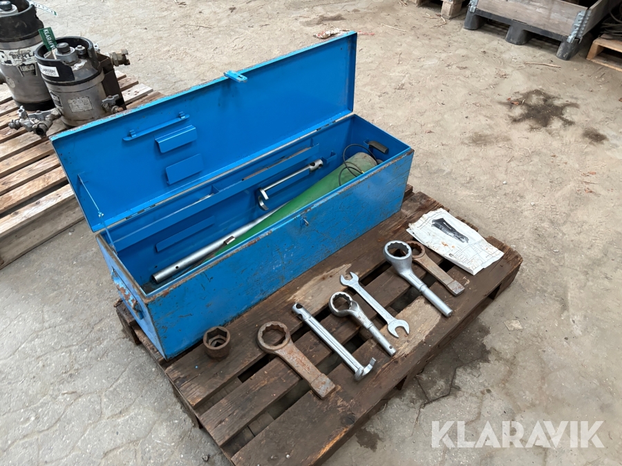 Gasflaske og værktøj til hydraulikhammer Krupp